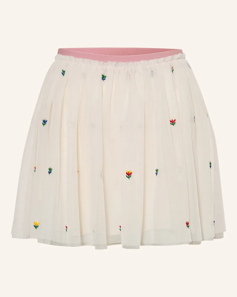 Stella McCartney Kids Mesh-Rock weiss Ecru