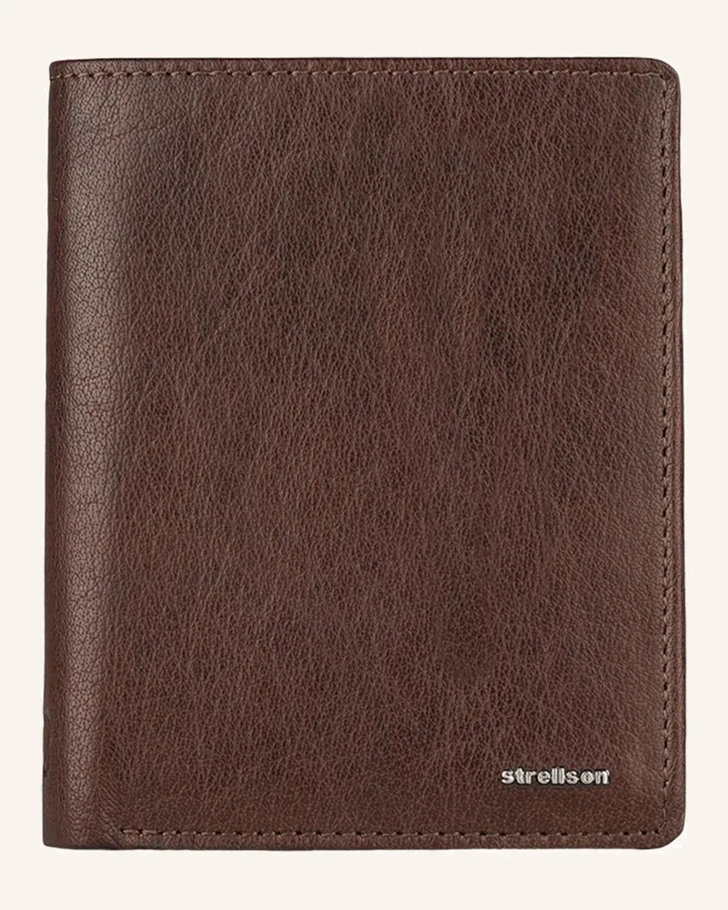Strellson Geldbörse Jefferson braun Dunkelbraun