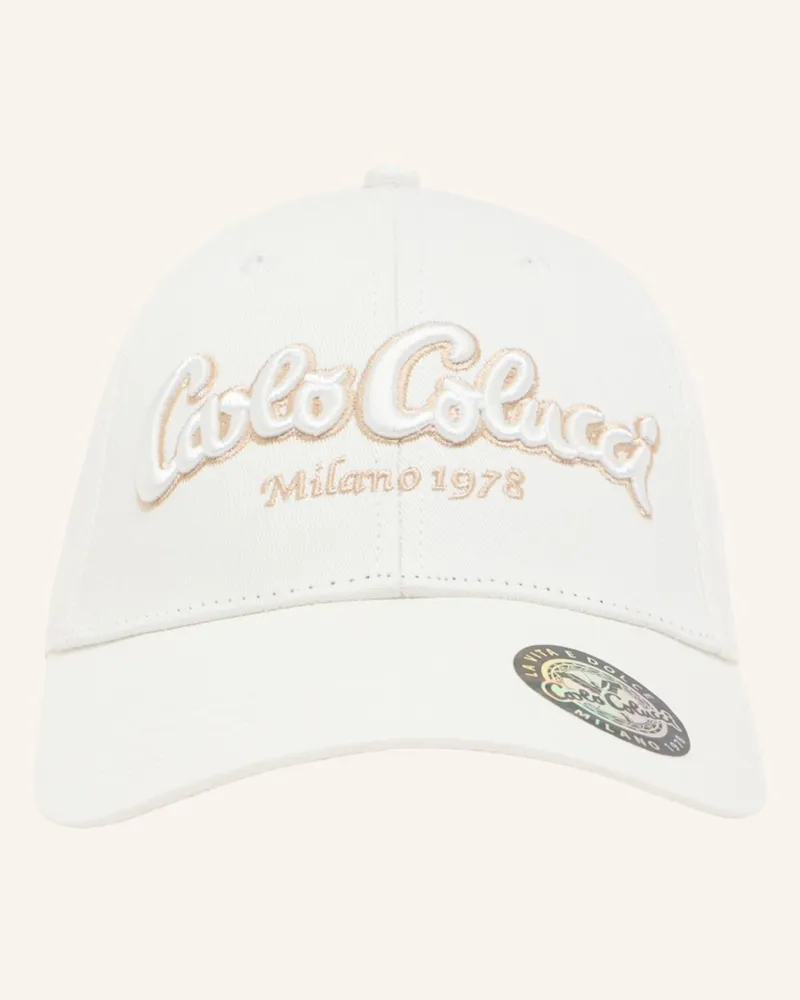 Carlo Colucci Unisex Basic Basecap ELEZI Weiss