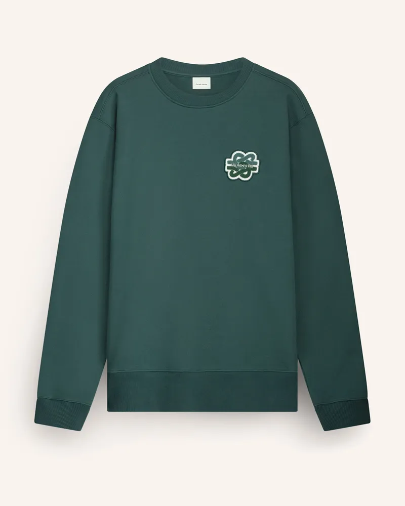 Filling Pieces Sweatshirt Gowtu Tonal gruen Dunkelgrün