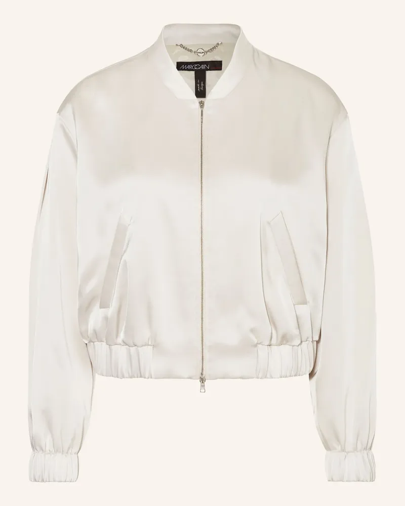 Marc Cain Blouson aus Satin Weiss