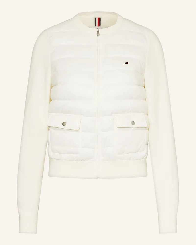 Tommy Hilfiger Steppjacke im Materialmix Ecru