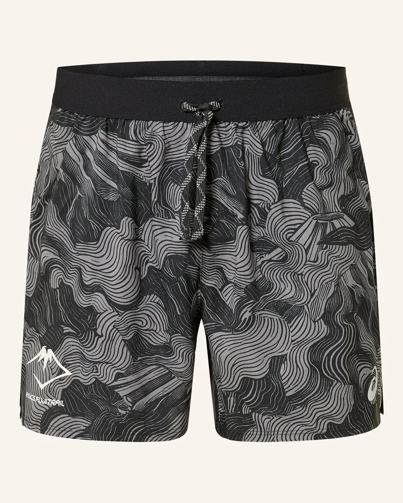 Asics 2-In-1-Laufshorts Fujitrail schwarz Schwarz