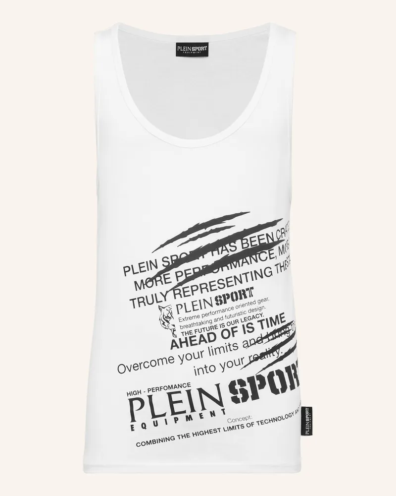 Philipp Plein Tanktop LETTERING Weiss