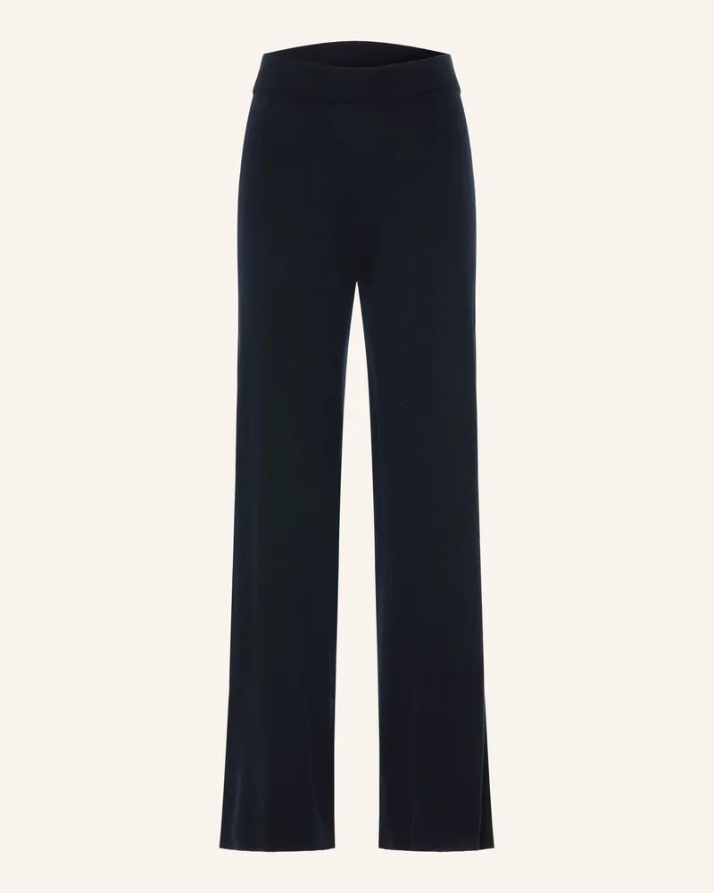 ALLUDE Strickhose Mit Cashmere blau Dunkelblau