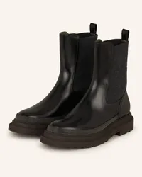 Brunello Cucinelli Chelsea-Boots mit Schmucksteinen - SCHWARZ Schwarz