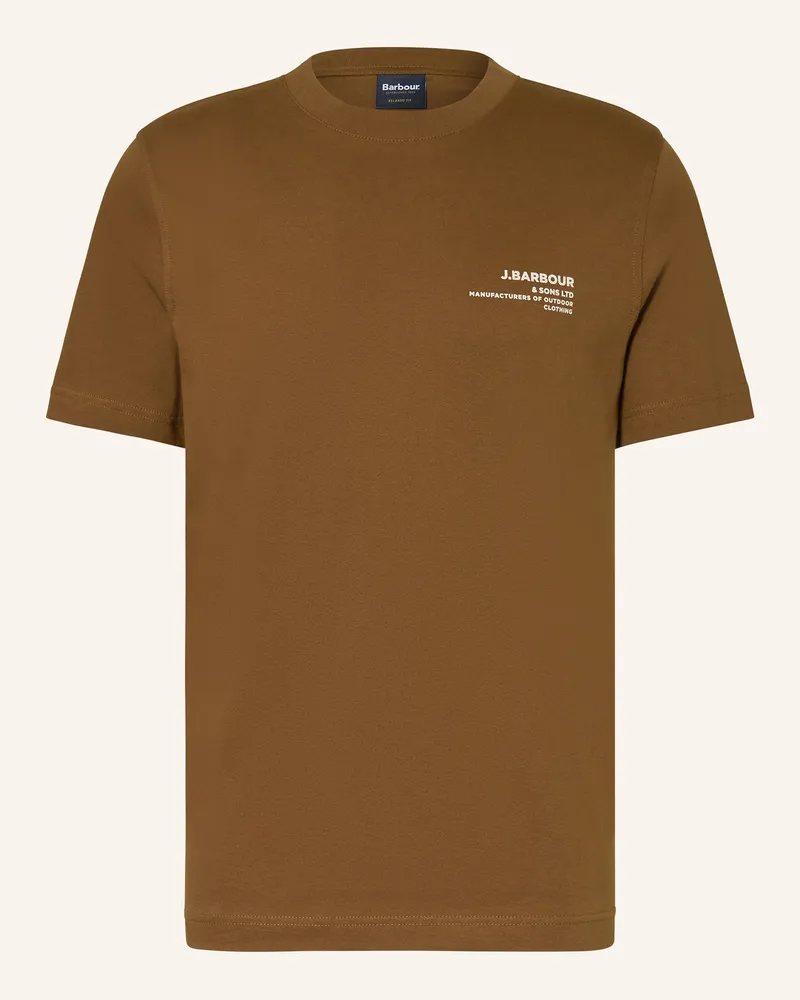 Barbour T-Shirt Parkend braun Braun