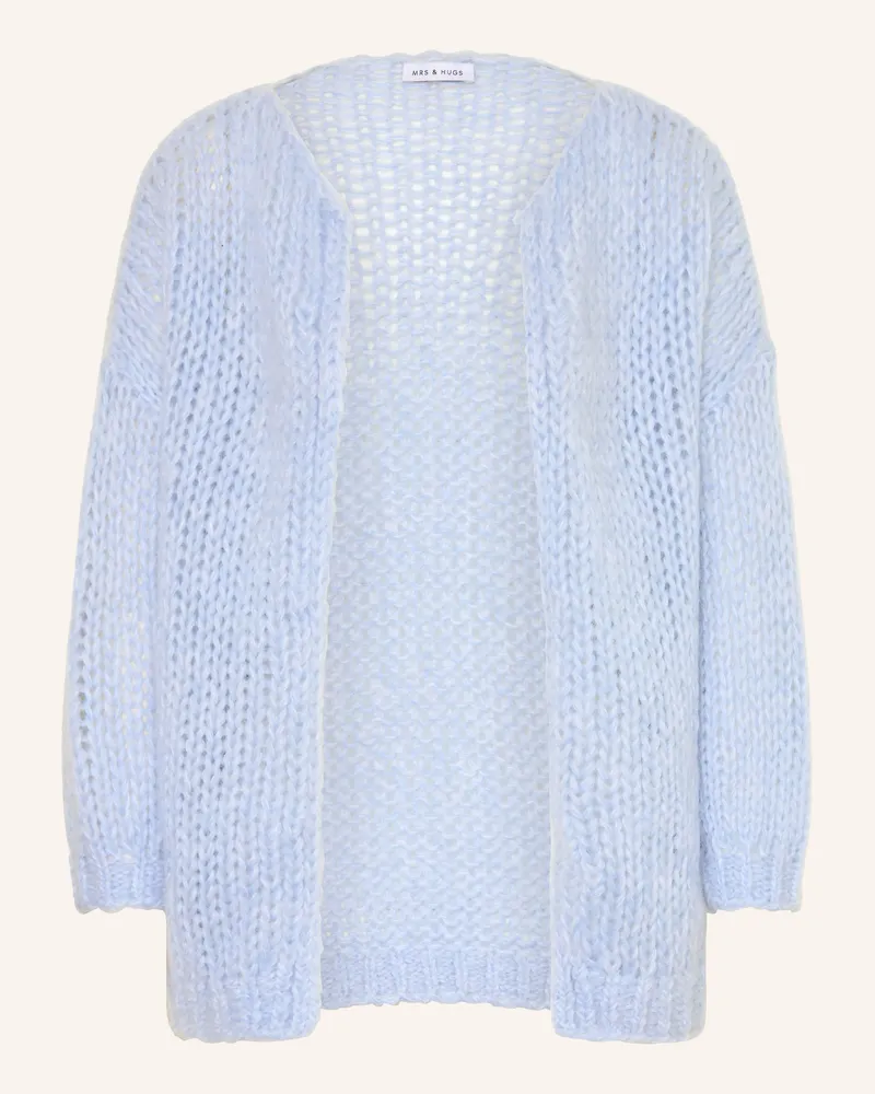 Mrs & HUGS Strickhülle mit Mohair Hellblau