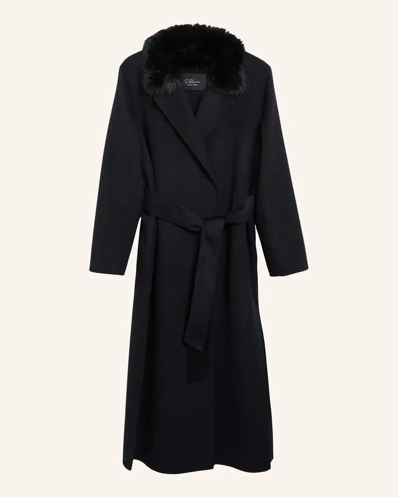 S.Oliver Outdoor-Mantel schwarz Schwarz
