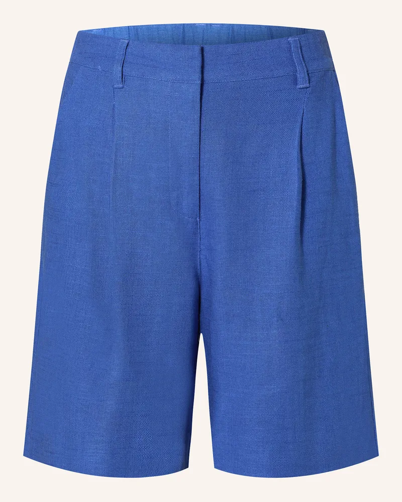 Y.A.S Shorts mit Leinen Blau
