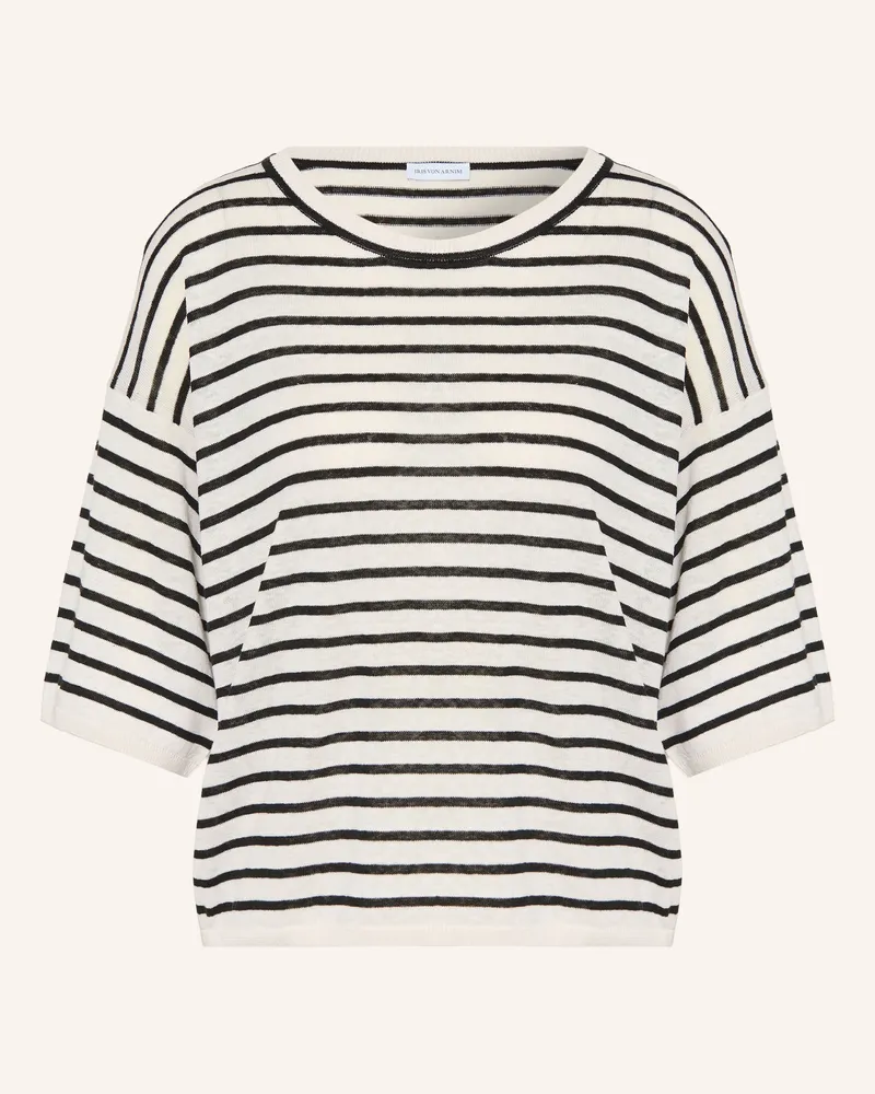Iris von Arnim Strickshirt EMINA mit Seide und Leinen Creme