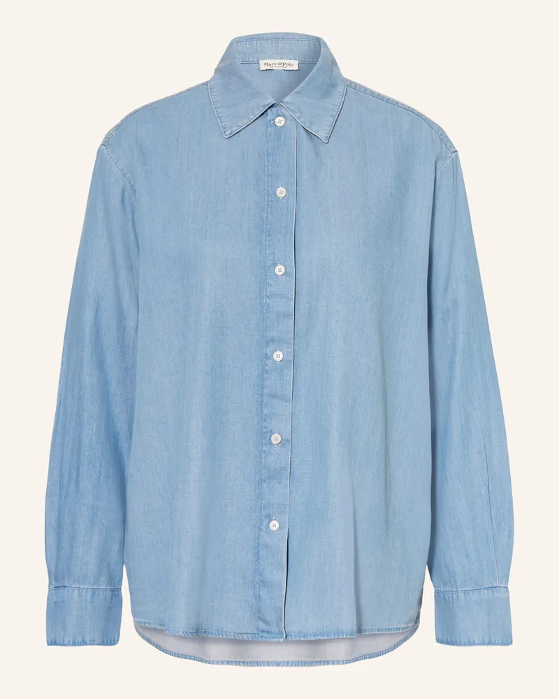 Marc O'Polo Hemdbluse In Jeansoptik blau Hellblau