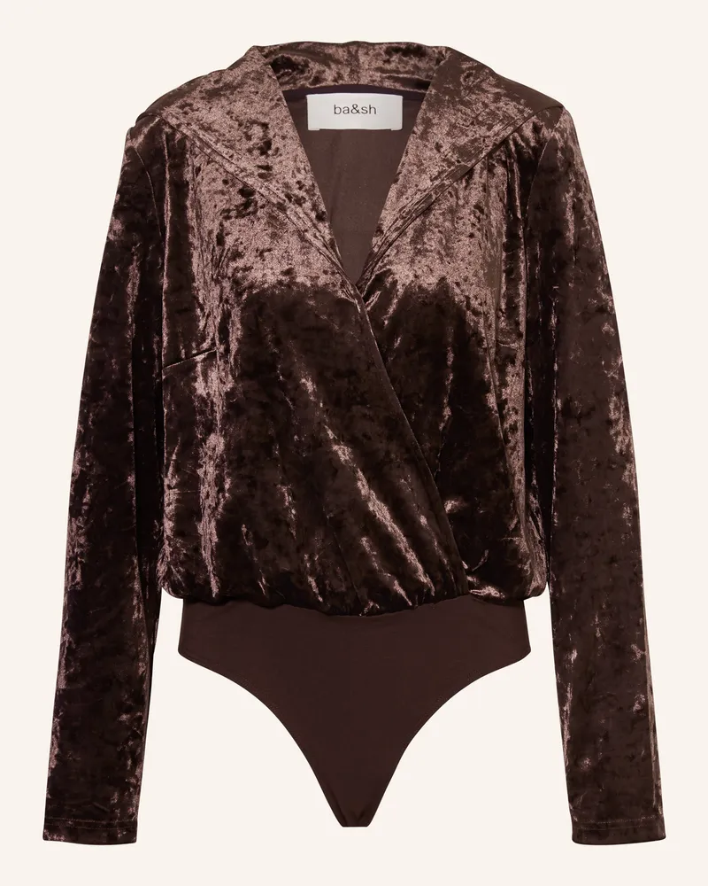 ba&sh Samt-Body Laia braun Braun