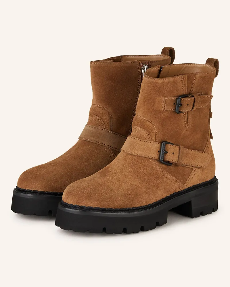 Free Lance Biker Boots CARRIE Camel