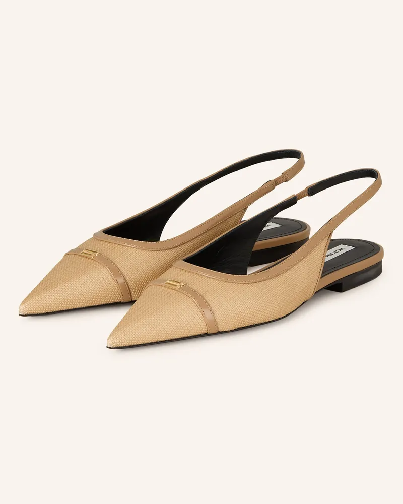 Victoria Beckham Slingballerinas Beige