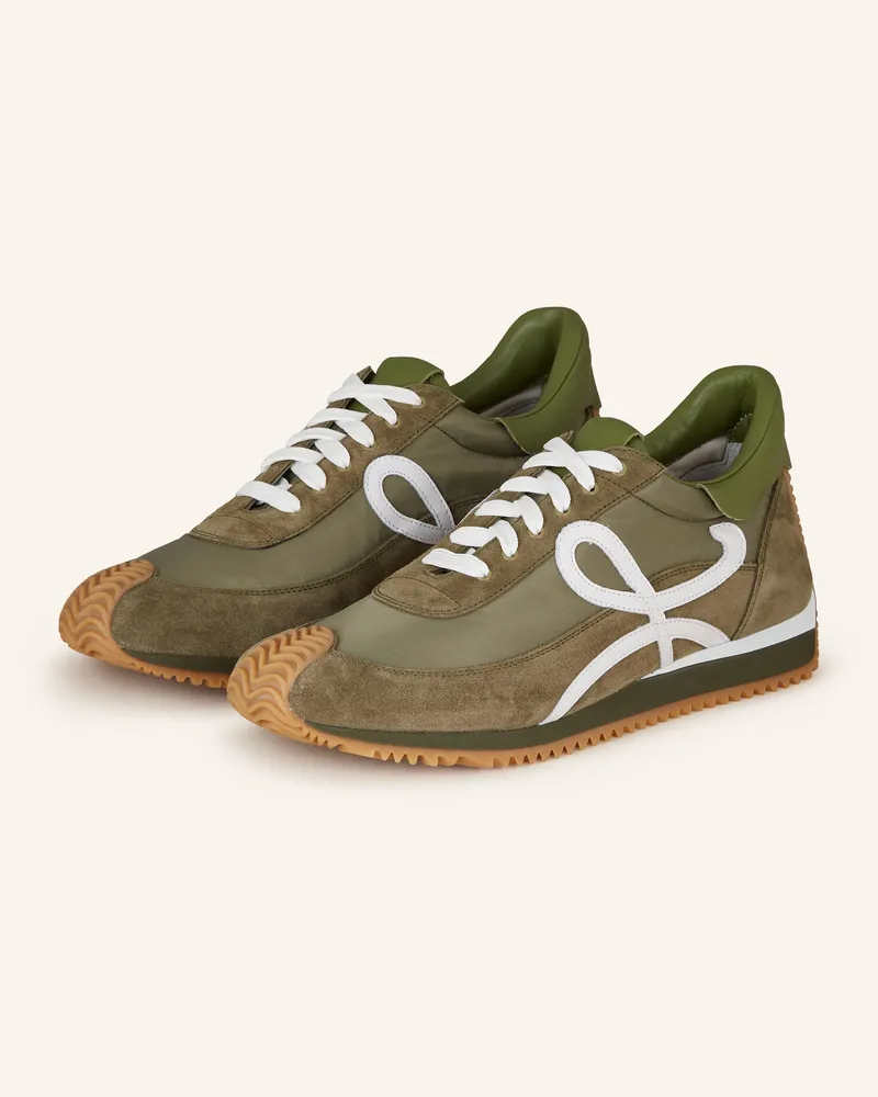 Loewe Sneaker FLOW RUNNER Oliv