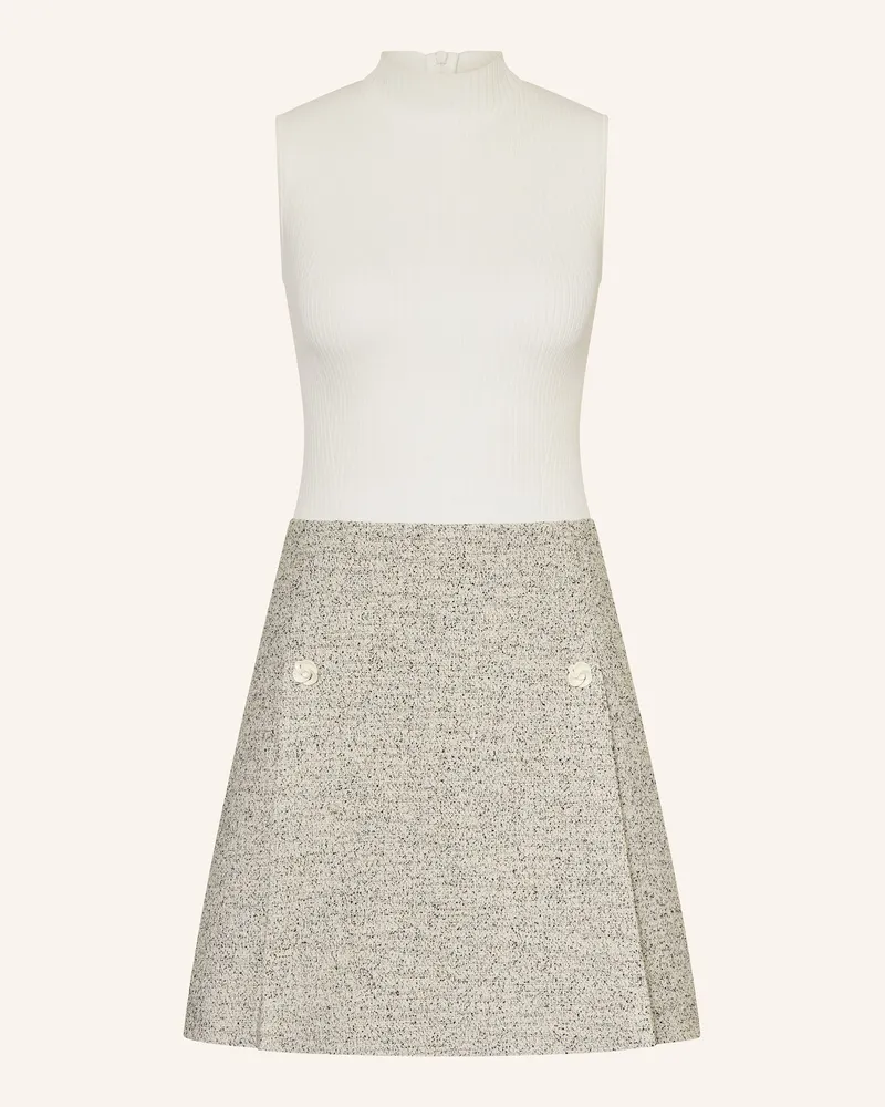 Ted Baker Bouclé-Kleid EKAAM im Materialmix Weiss