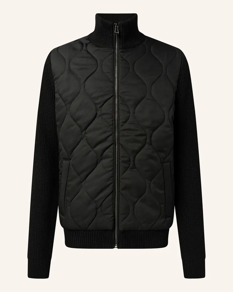 JOOP! Blouson Neilasso Im Materialmix schwarz Schwarz
