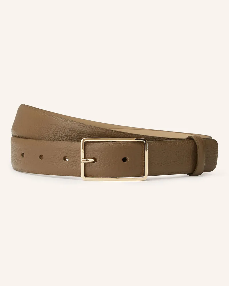 Abro Ledergürtel Khaki