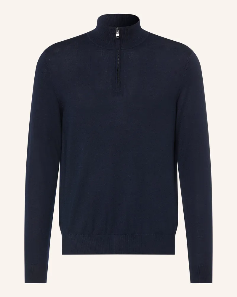 Strokesman's Strokesman Troyer Aus Merinowolle blau Dunkelblau