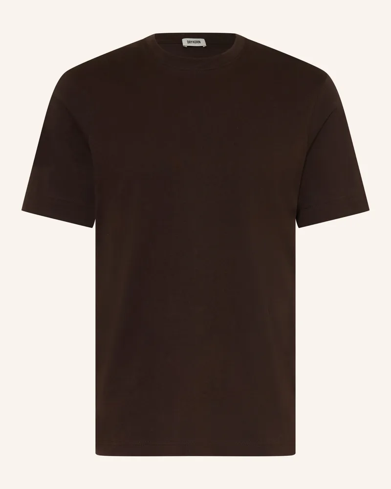 Drykorn T-Shirt Raphael braun Dunkelbraun