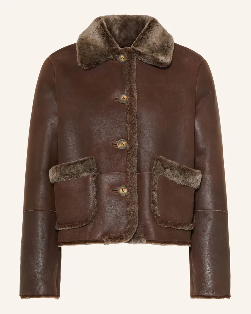 Meindl Lederjacke Beliz braun Dunkelbraun