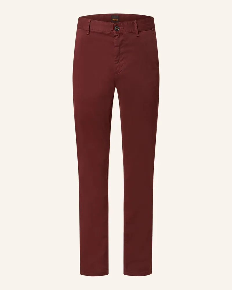 HUGO BOSS Chino CHINO Slim Fit Rot