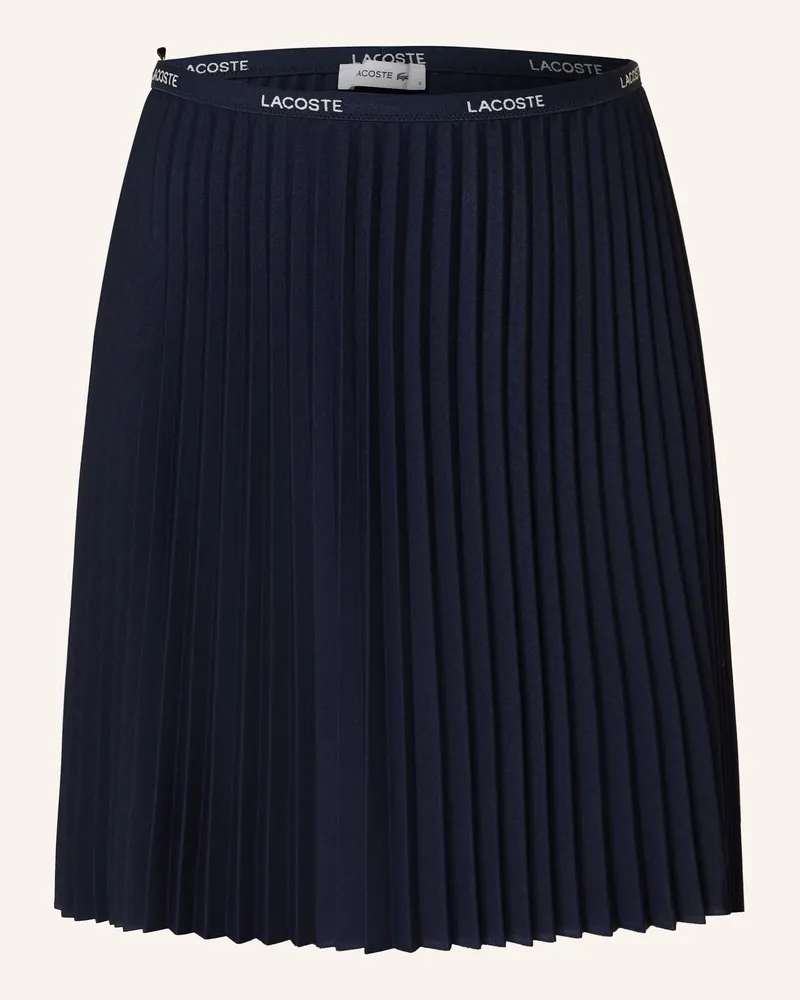 Lacoste Plisseerock blau Dunkelblau