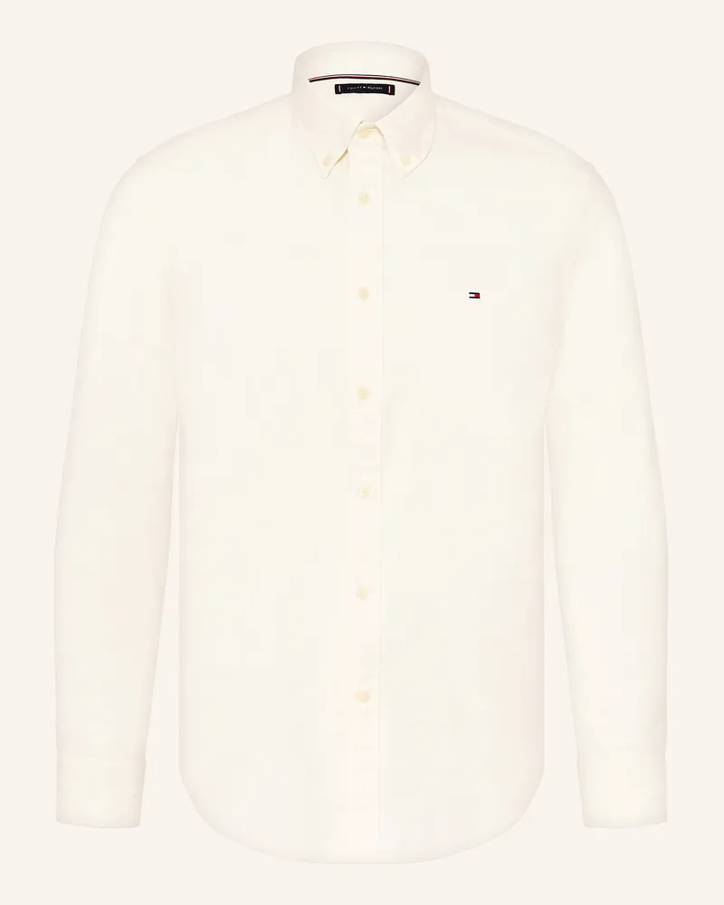 Tommy Hilfiger Flanellhemd Regular Fit Ecru