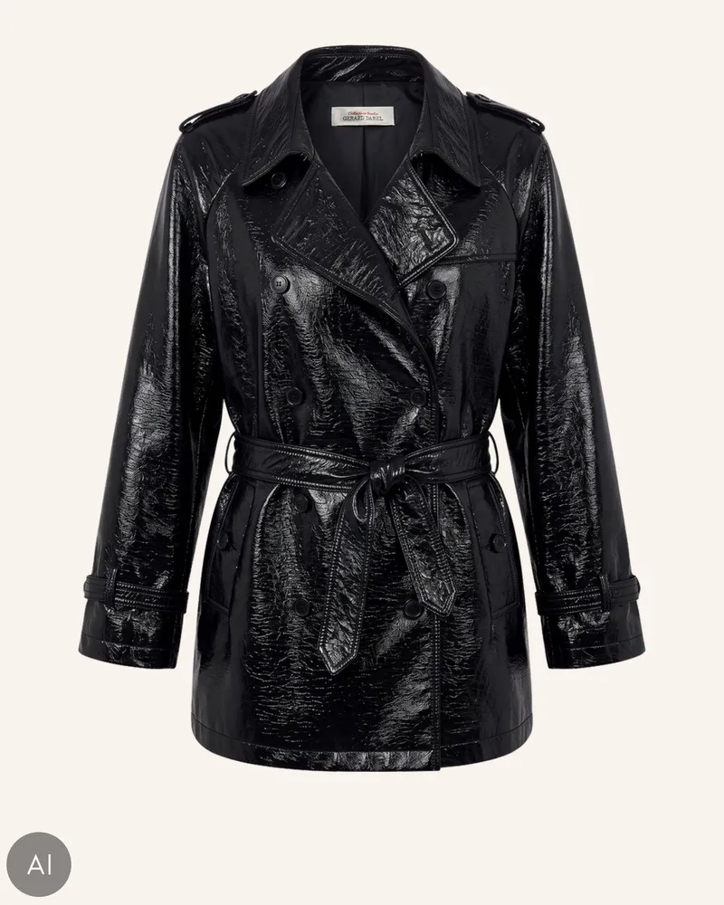 Gerard Darel Trenchcoat Vicky schwarz Schwarz