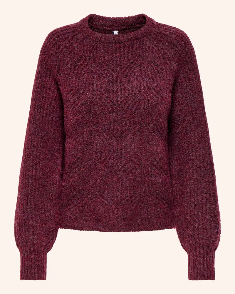 only Pullover Dunkelrot