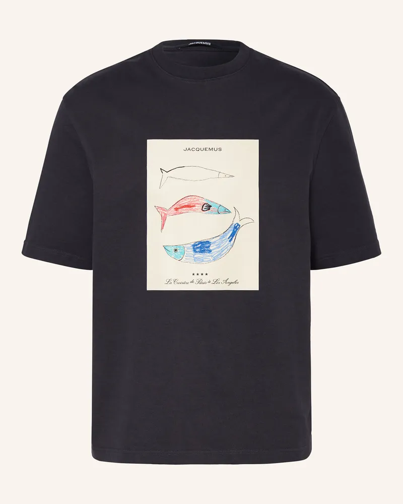 Jacquemus T-Shirt LE TSHIRT MARINO Dunkelblau