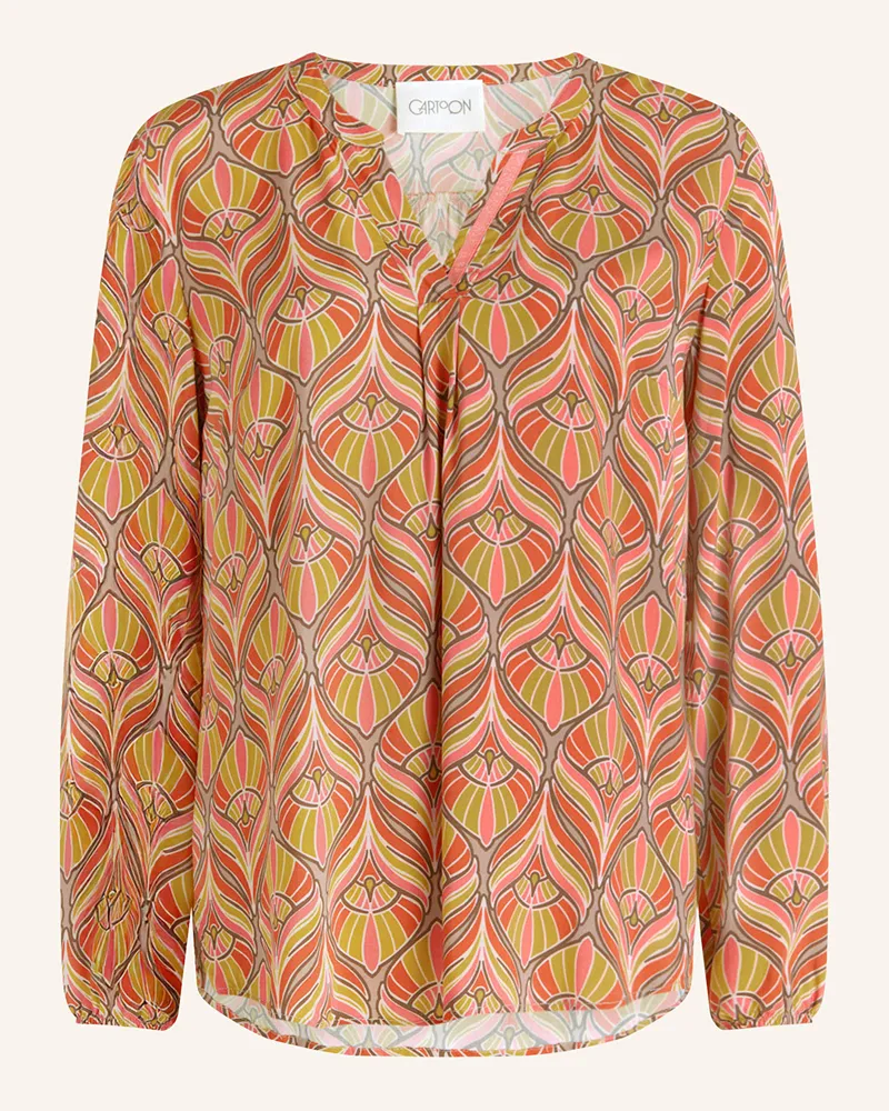 Cartoon Blusenshirt Grün