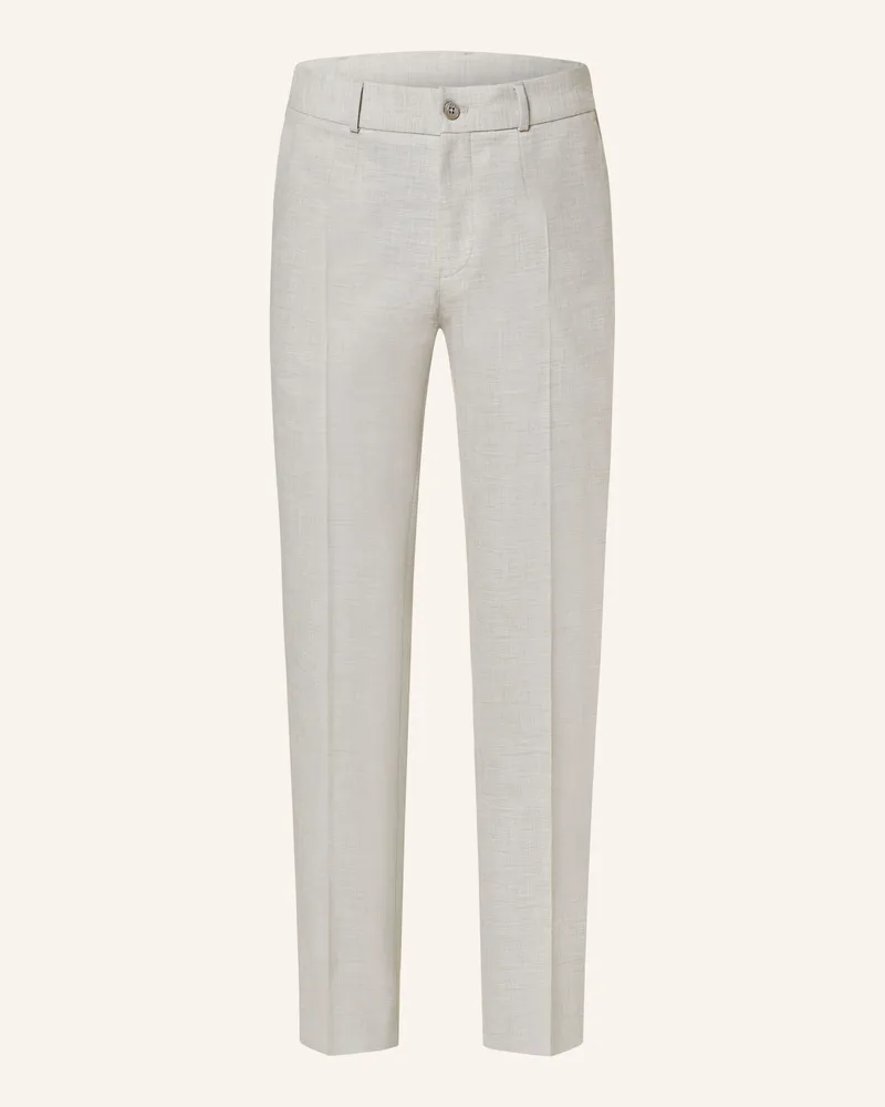 paul Anzughose Extra Slim Fit beige Hellgrau