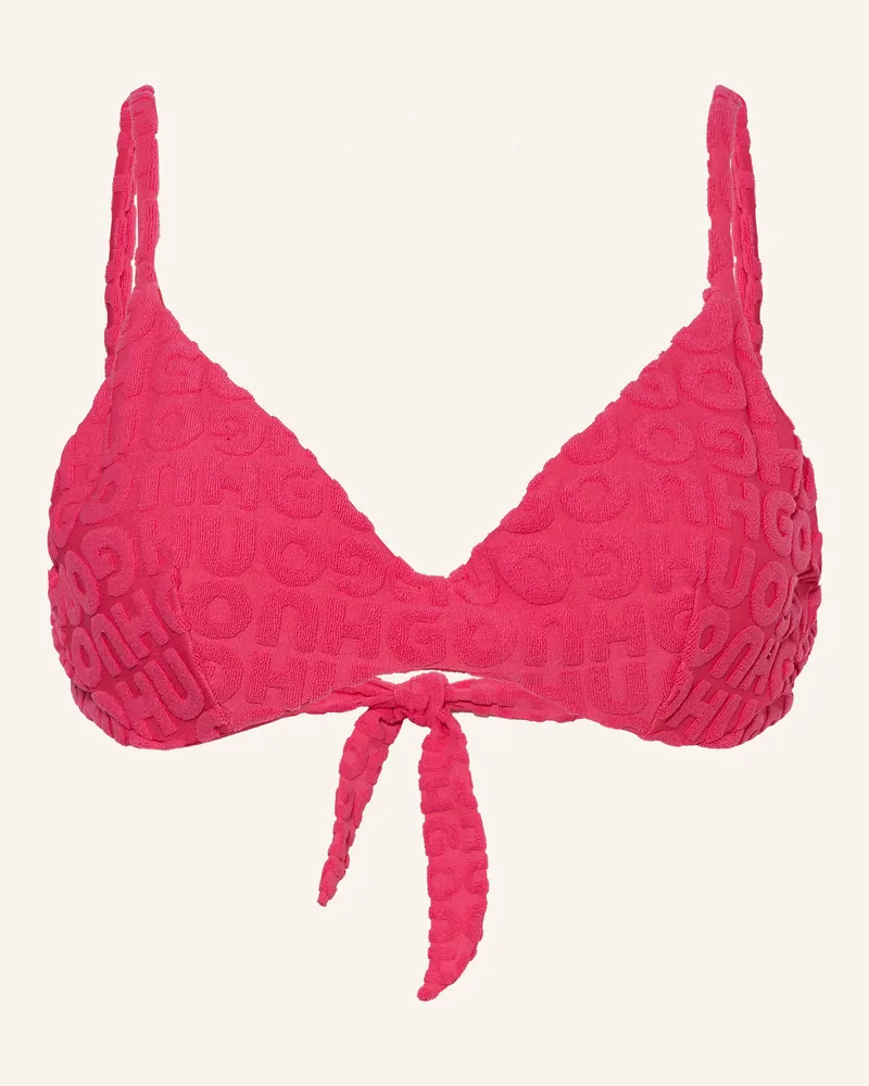 HUGO BOSS Bügel-Bikini-Top TOWEL Pink