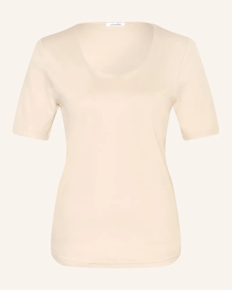 Efixelle T-Shirt braun Creme