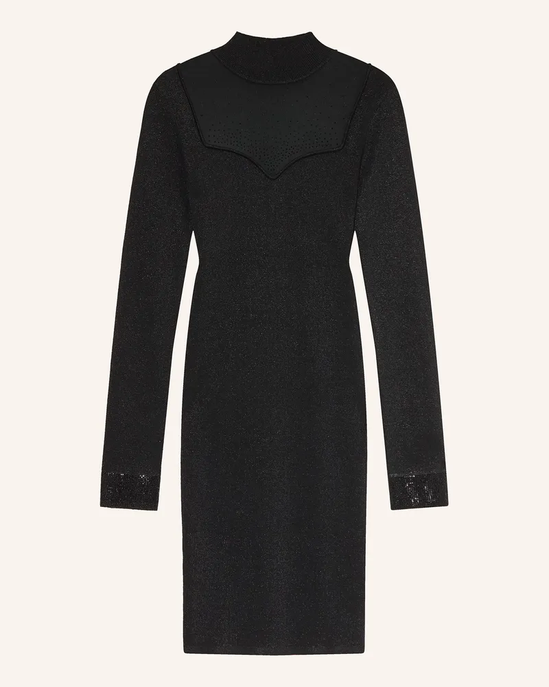 Guess Strickkleid LUCY mit Glitzergarn und Schmucksteinen Schwarz