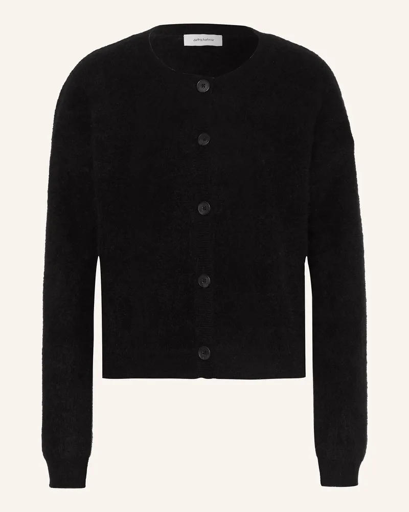Darling Harbour Strickjacke Aus Cashmere schwarz Schwarz