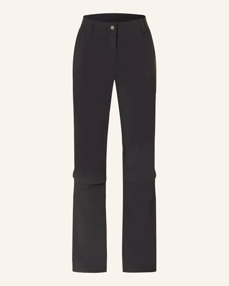 Vaude Zipp-Off-Hose Farley Stretch Capri schwarz Schwarz
