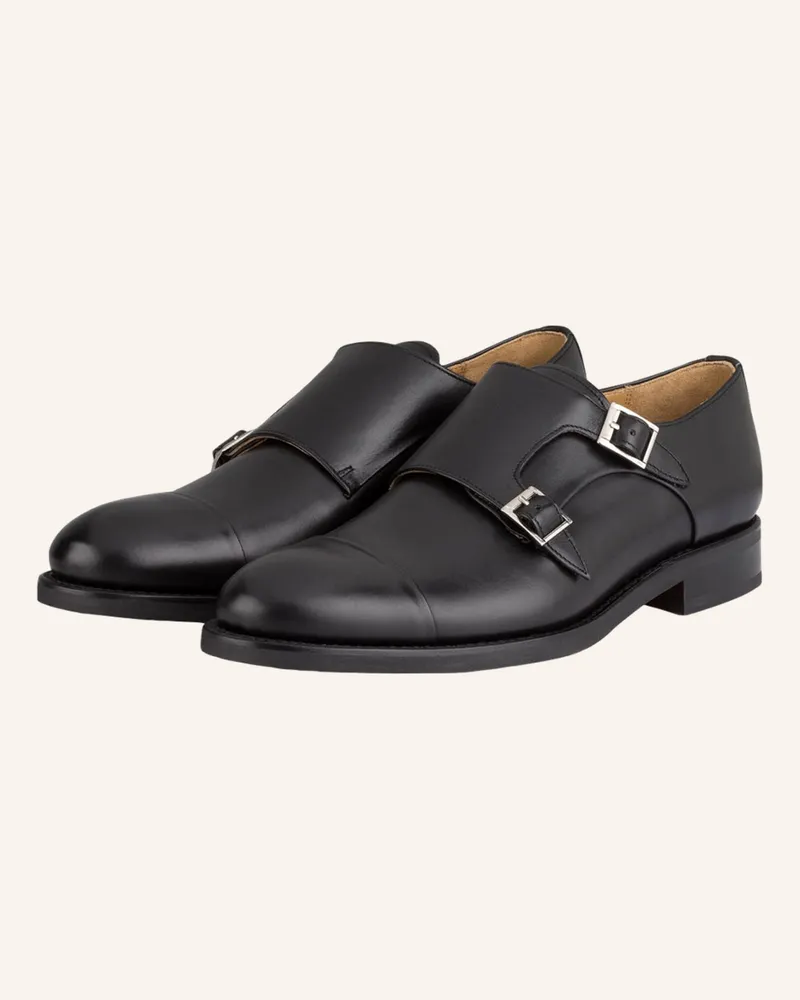 Cordwainer Double-Monks Clyde schwarz Schwarz
