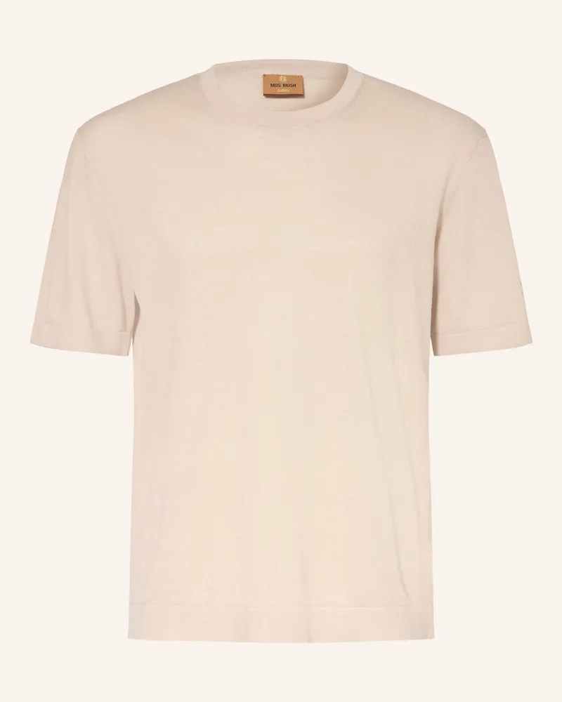 Mos Mosh Strickshirt Mmgcrowe Mit Leinen braun Beige