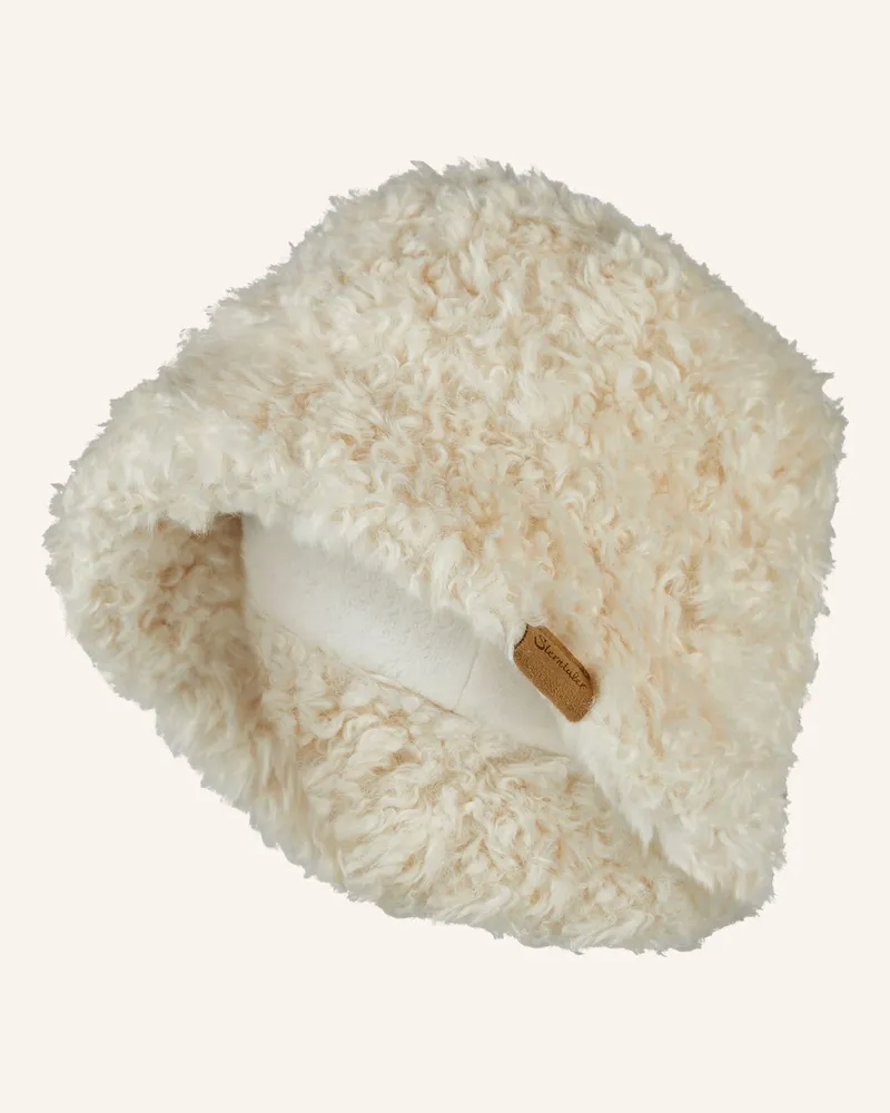 Sterntaler Hut Veganes Fell beige Ecru