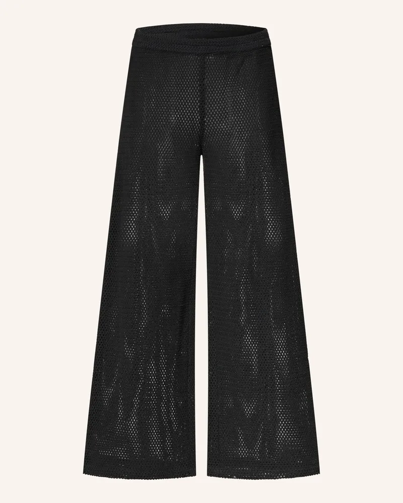 Mrs & HUGS Häkelhose Schwarz