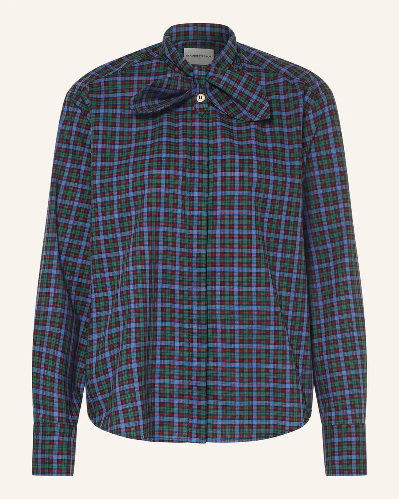 Claudie Pierlot Schluppenbluse rot Blau