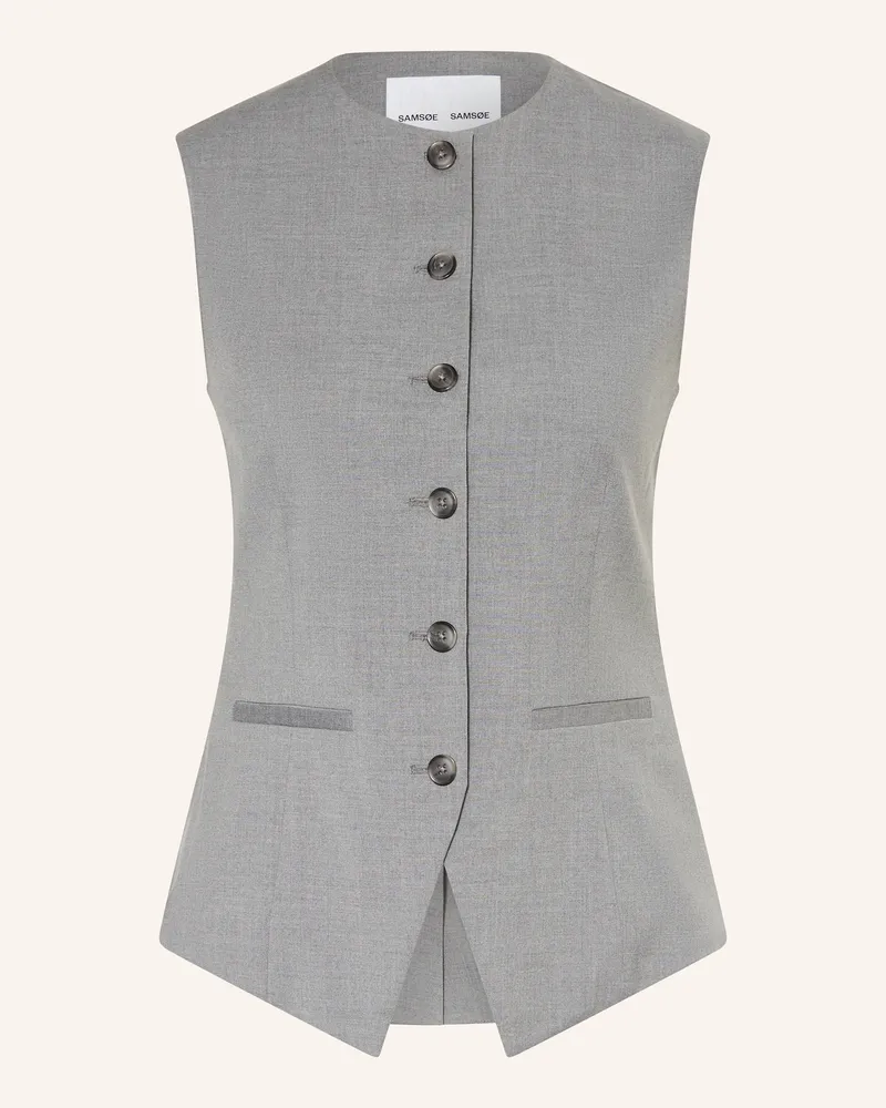 Samsøe & Samsøe Blazerweste Saruma grau Grau