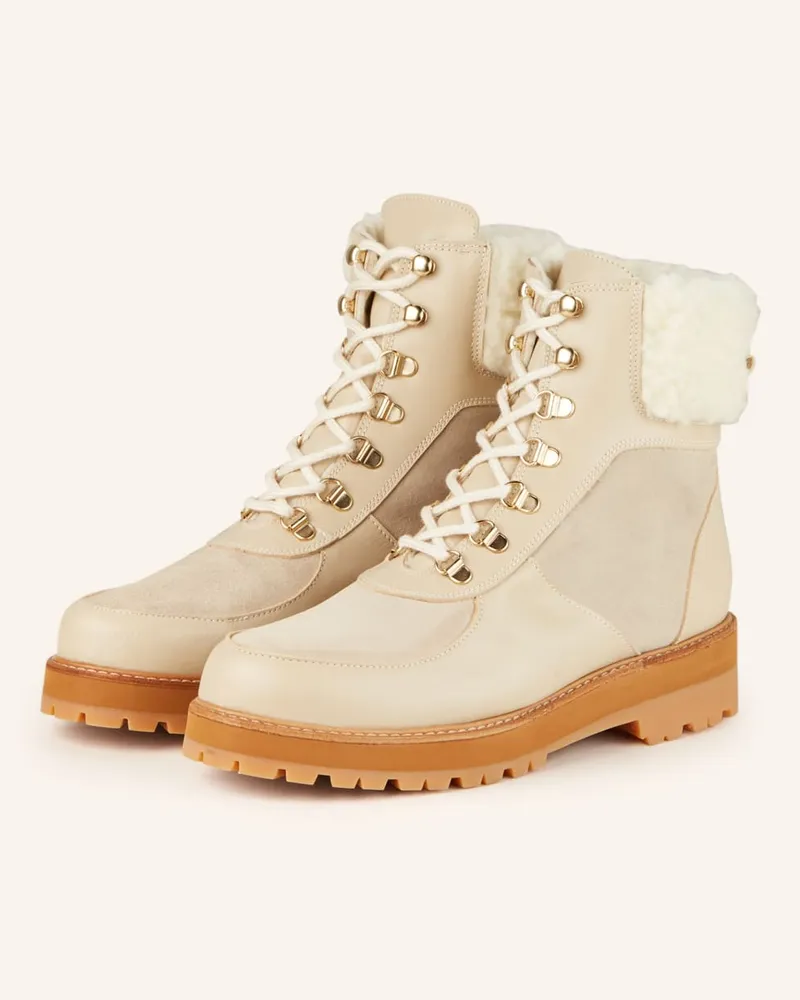 Flattered Schnürboots LINN - CREME Weiss