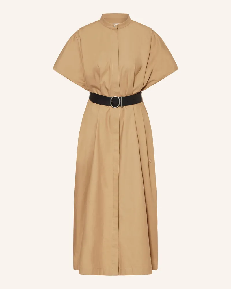 Jil Sander Kleid Hellbraun