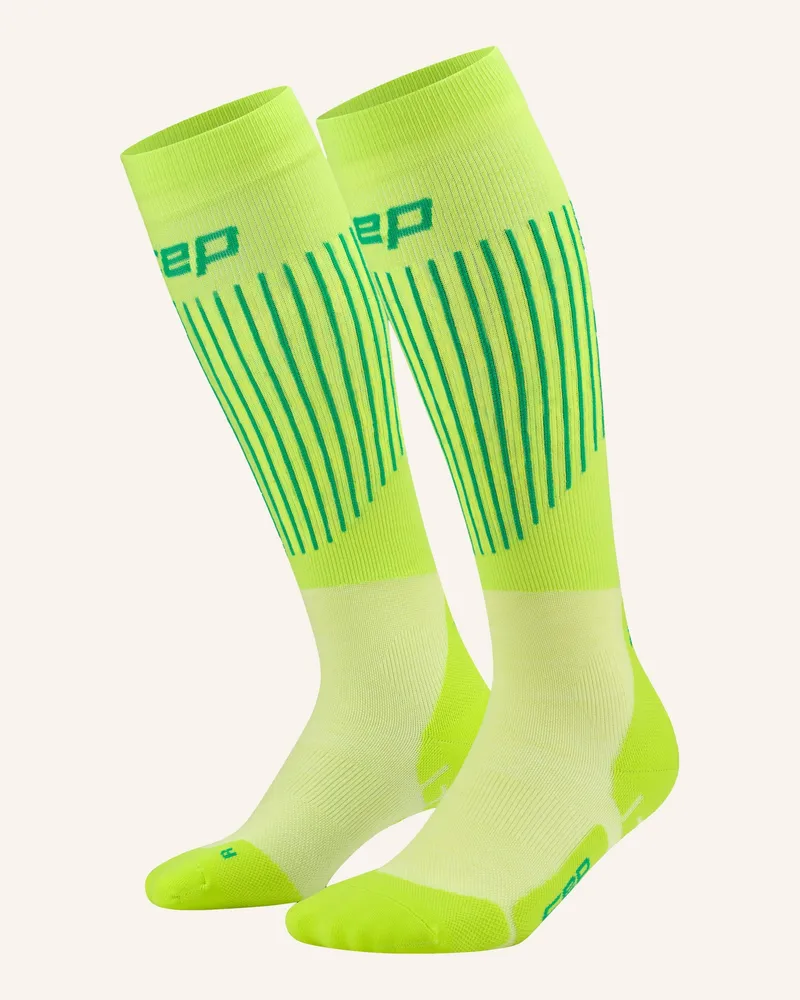 CEP Skisocken Ultralight Compression Light Cushion gruen Hellgrün
