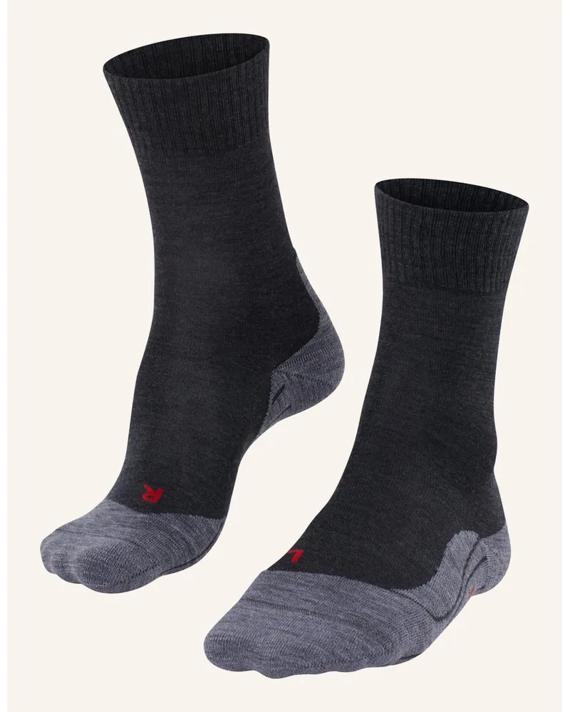 Falke Trekking-Socken TK5 mit Merinowolle Grau