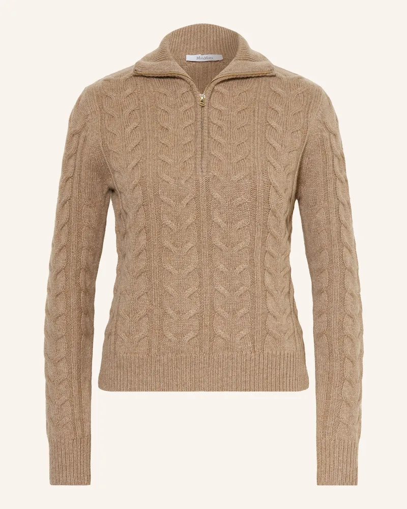 Max Mara Cashmere-Troyer Libero beige Camel